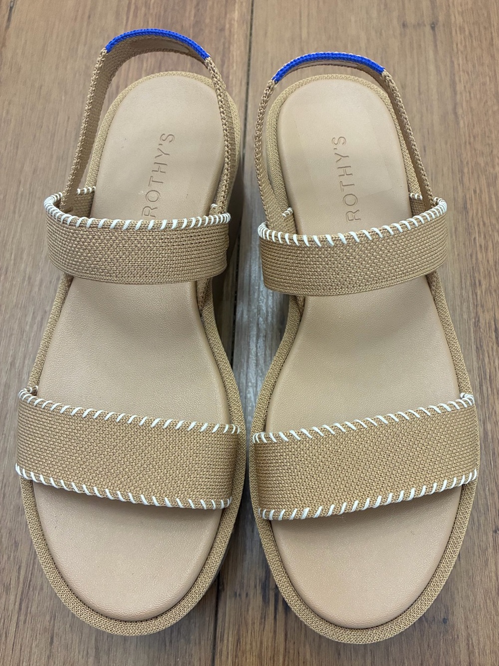Rothy's Tan the lightweight sandal wren whipstitch NEW various sizes - Picture 8 of 12